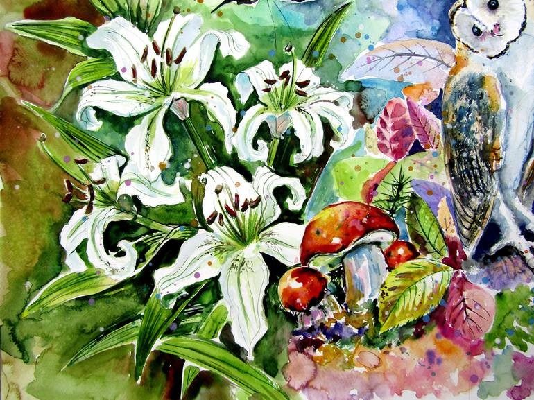 Original Health & Beauty Painting by Kovacs Anna Brigitta