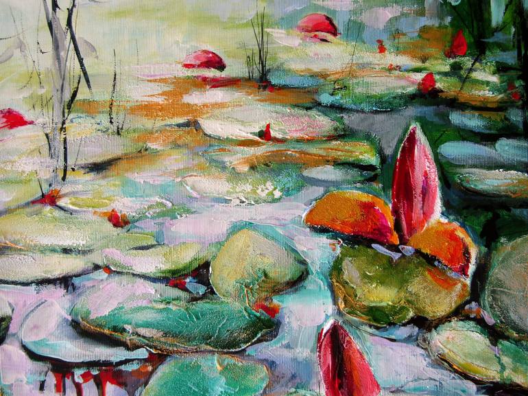 Original Impressionism Water Painting by Kovacs Anna Brigitta