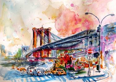 Original Cities Paintings by Kovacs Anna Brigitta