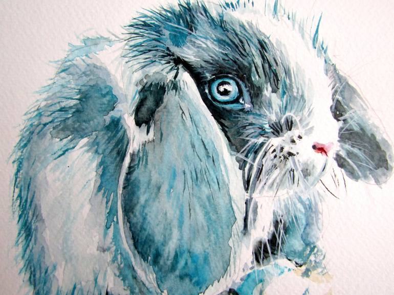 Original Impressionism Animal Painting by Kovacs Anna Brigitta