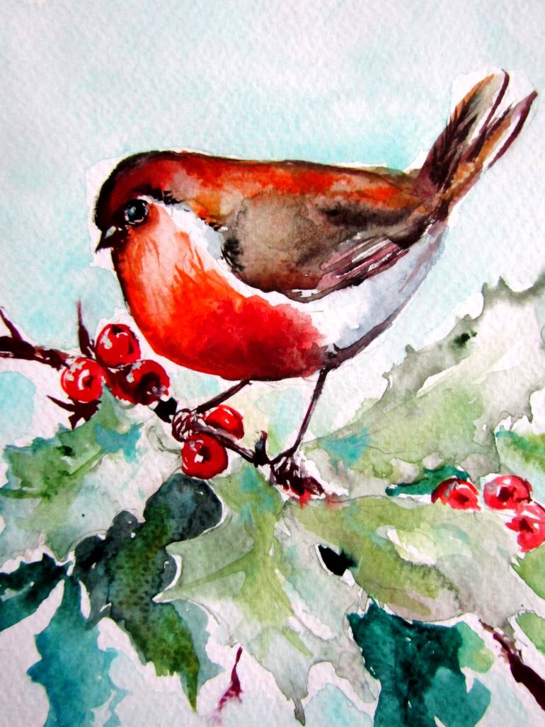 Original Impressionism Animal Painting by Kovacs Anna Brigitta