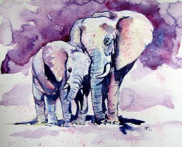 Original Animal Paintings by Kovacs Anna Brigitta