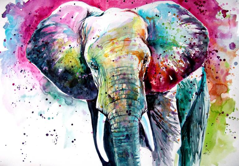Print of Impressionism Animal Paintings by Kovacs Anna Brigitta
