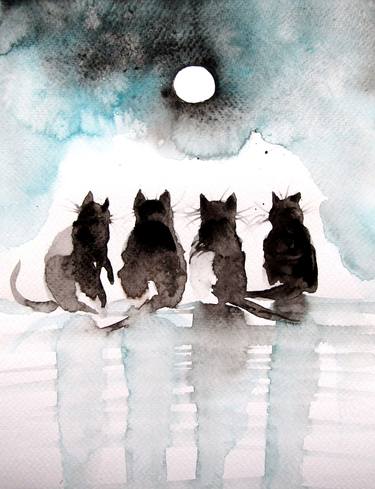 Original Animal Paintings by Kovacs Anna Brigitta