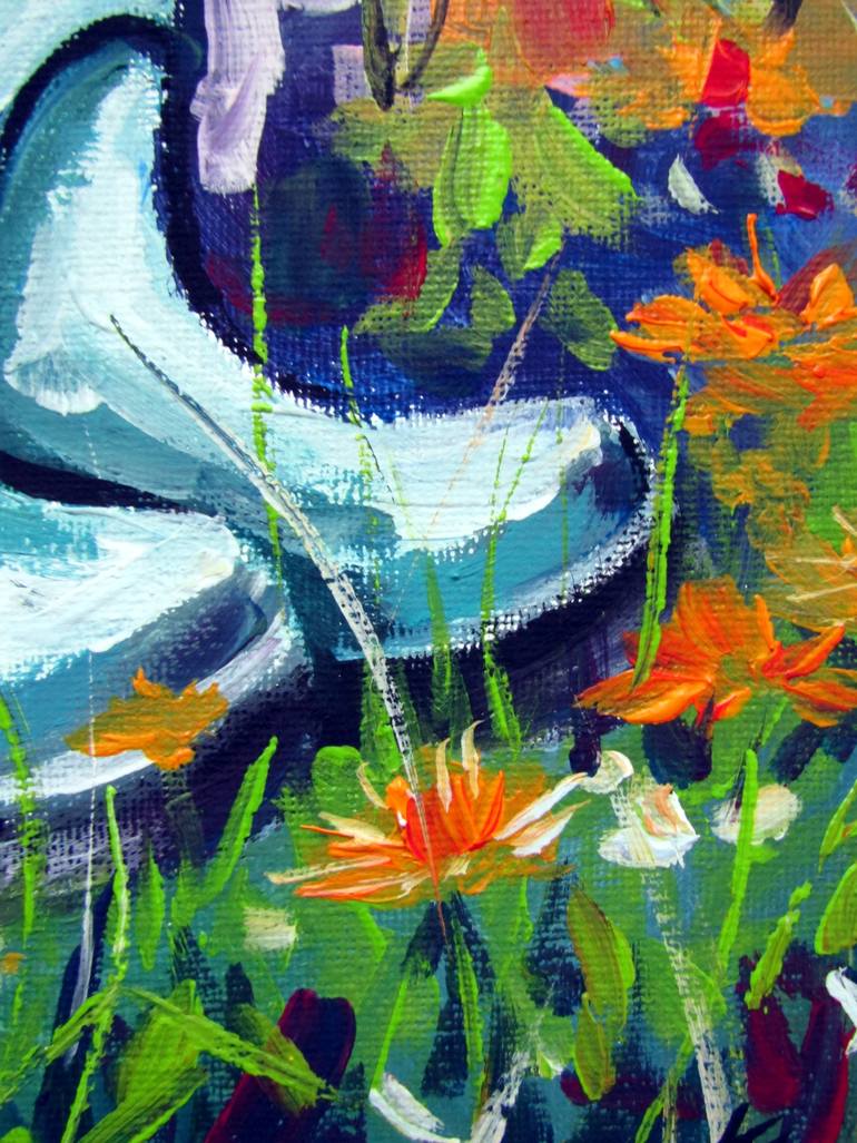 Original Impressionism Still Life Painting by Kovacs Anna Brigitta