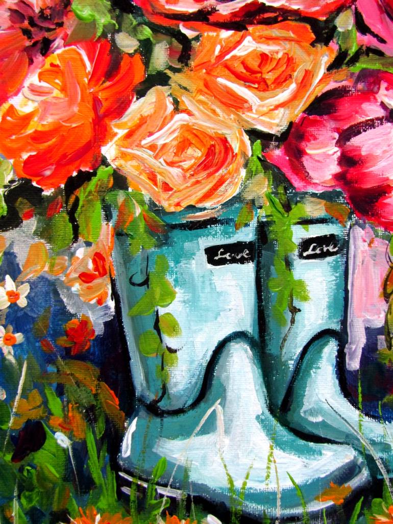 Original Impressionism Still Life Painting by Kovacs Anna Brigitta