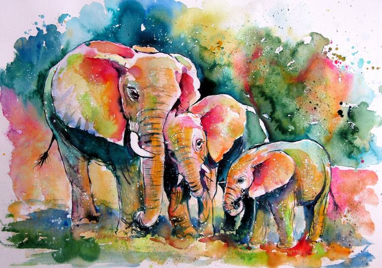 Print of Impressionism Animal Paintings by Kovacs Anna Brigitta