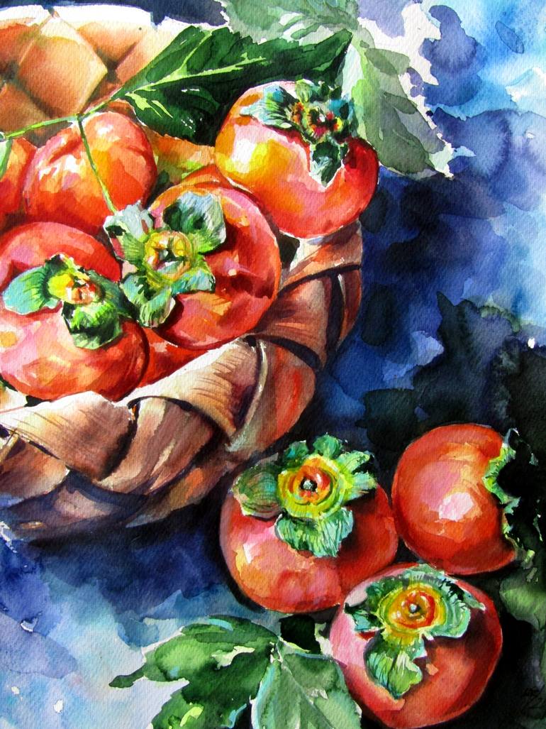 Original Impressionism Still Life Painting by Kovacs Anna Brigitta