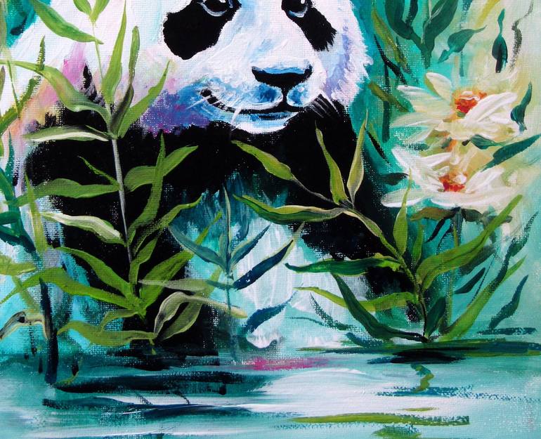 Original Impressionism Animal Painting by Kovacs Anna Brigitta