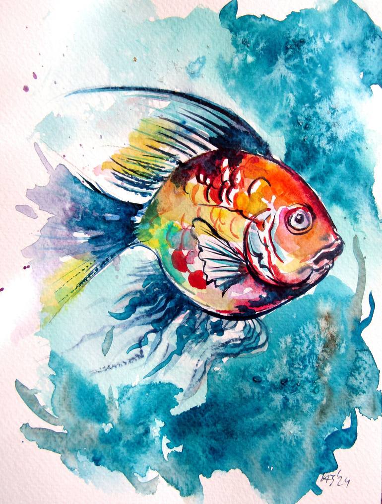 Print of Impressionism Animal Paintings by Kovacs Anna Brigitta