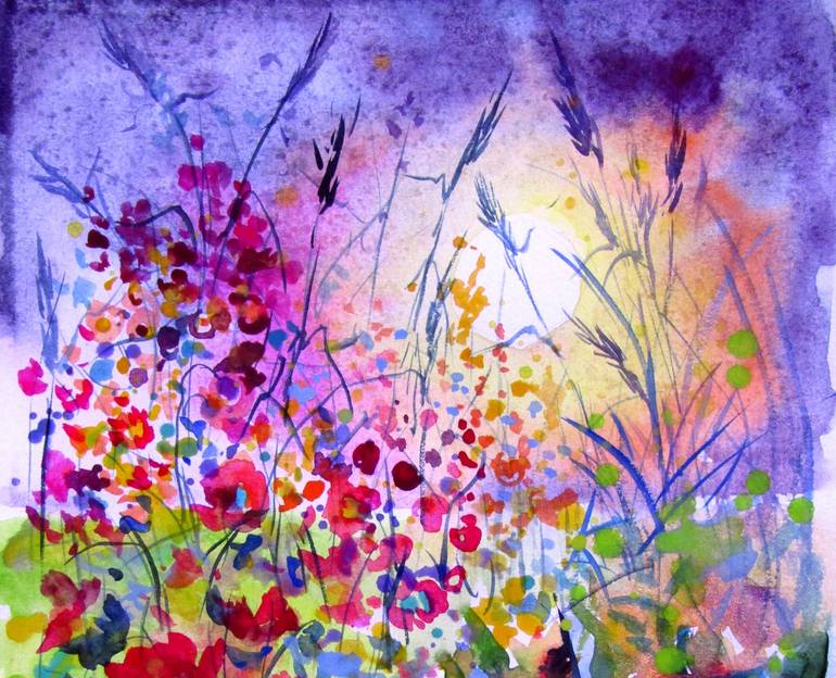 Original Impressionism Landscape Painting by Kovacs Anna Brigitta