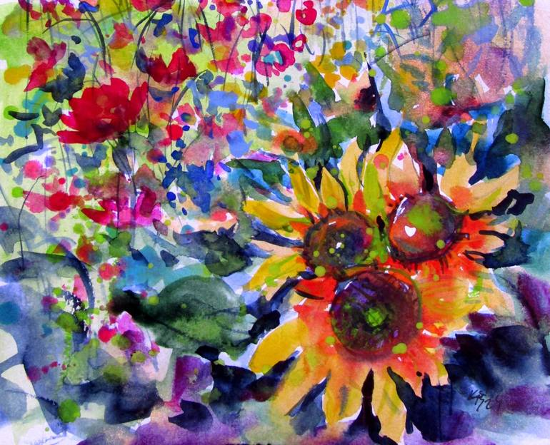 Original Impressionism Landscape Painting by Kovacs Anna Brigitta