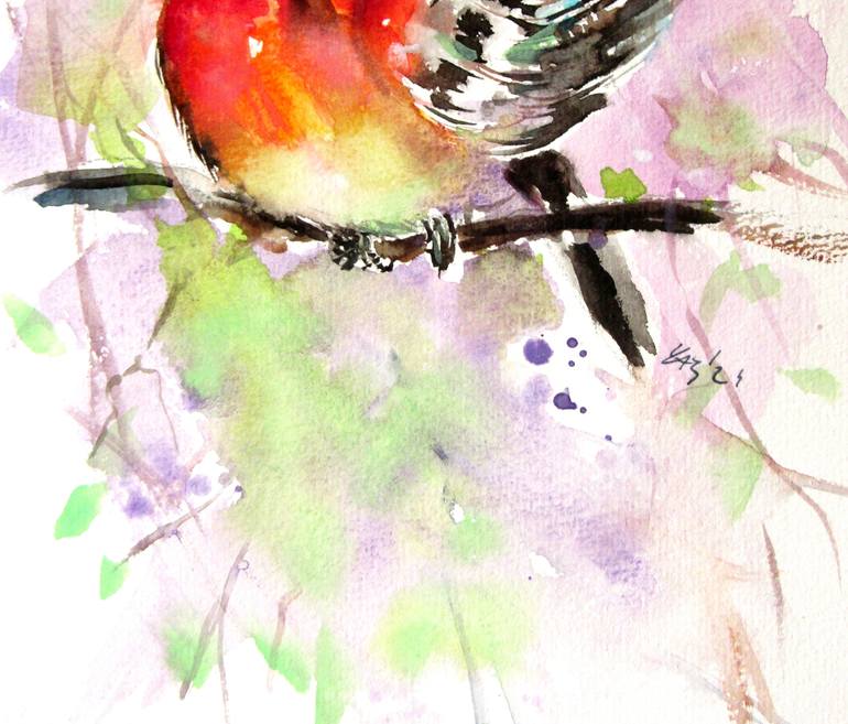 Original Impressionism Animal Painting by Kovacs Anna Brigitta