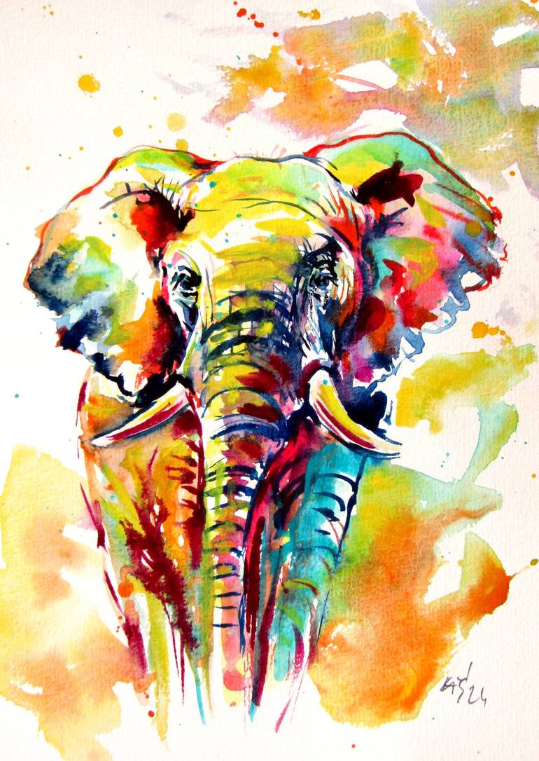 Print of Impressionism Animal Paintings by Kovacs Anna Brigitta