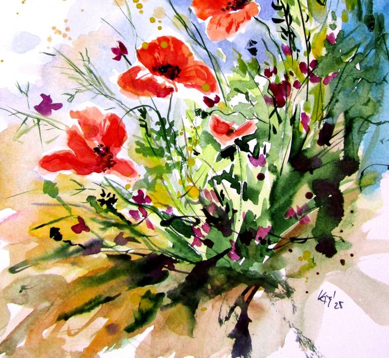 Original Impressionism Landscape Painting by Kovacs Anna Brigitta