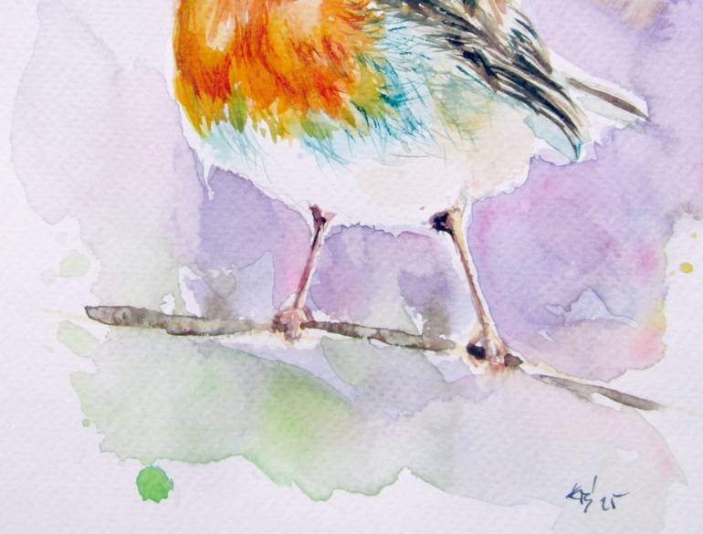 Original Impressionism Animal Painting by Kovacs Anna Brigitta