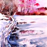 Snowy landscape by Kovacs Anna Brigitta