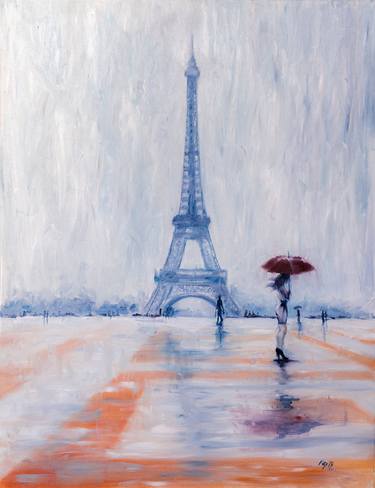 Paris in rain thumb