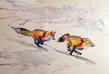 Original Animal Paintings by Kovacs Anna Brigitta