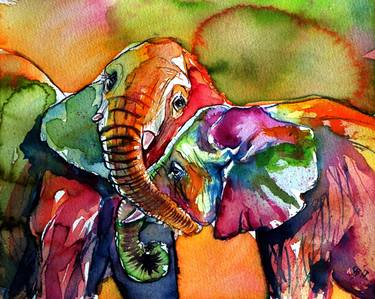 Original Animal Paintings by Kovacs Anna Brigitta