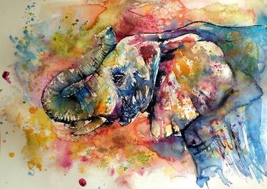 Original Illustration Animal Paintings by Kovacs Anna Brigitta