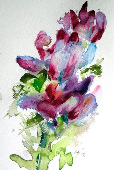 Print of Floral Paintings by Kovacs Anna Brigitta