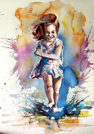 Original Children Paintings by Kovacs Anna Brigitta