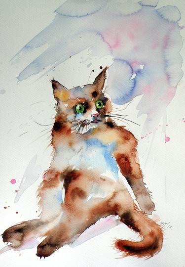 Original Impressionism Animal Paintings by Kovacs Anna Brigitta