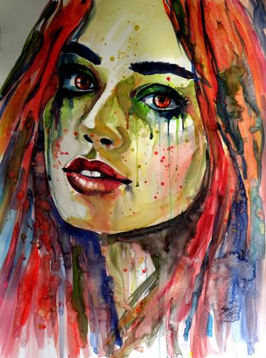 Original Portrait Paintings by Kovacs Anna Brigitta