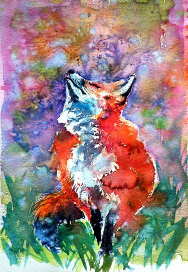 Spring is in the air - red fox thumb