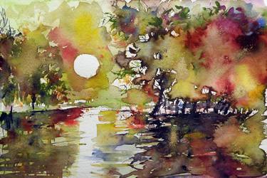 Original Landscape Paintings by Kovacs Anna Brigitta