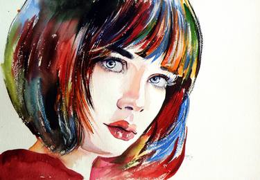 Original Portrait Paintings by Kovacs Anna Brigitta