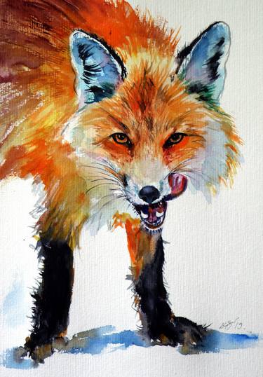 Red fox hunter thumb
