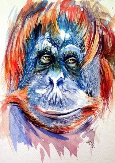 Original Impressionism Animal Paintings by Kovacs Anna Brigitta