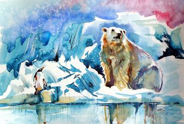 Original Animal Paintings by Kovacs Anna Brigitta