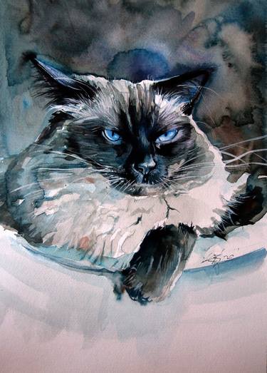 Original Animal Paintings by Kovacs Anna Brigitta