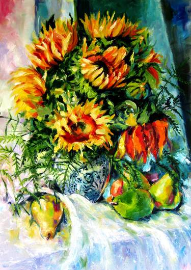 Original Still Life Paintings by Kovacs Anna Brigitta