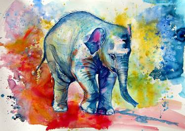 Original Animal Paintings by Kovacs Anna Brigitta