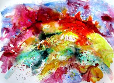 Print of Abstract Expressionism Abstract Paintings by Kovacs Anna Brigitta