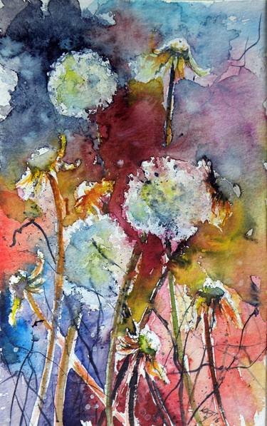 Original Floral Paintings by Kovacs Anna Brigitta