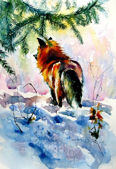 Original Impressionism Animal Paintings by Kovacs Anna Brigitta