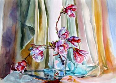 Print of Impressionism Still Life Paintings by Kovacs Anna Brigitta