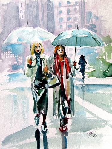 Rainy Days & Monday, Expressionist Drawing/illustration by ArtNewB