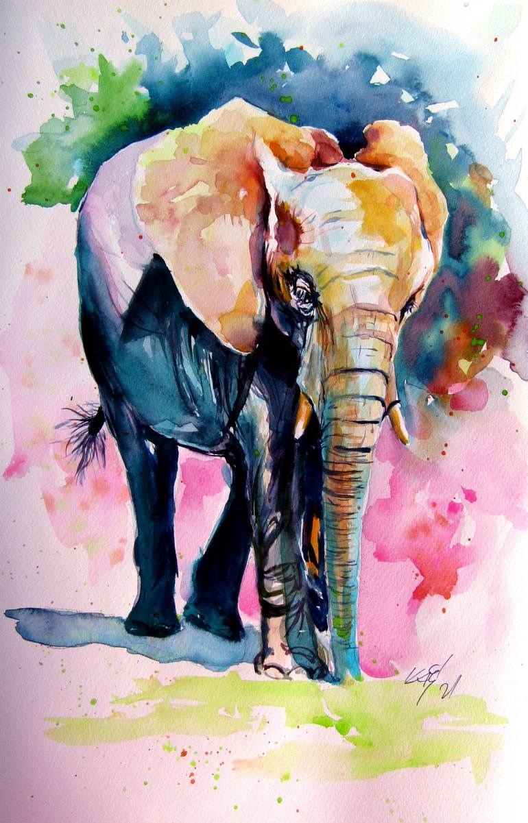 Print of Impressionism Animal Paintings by Kovacs Anna Brigitta