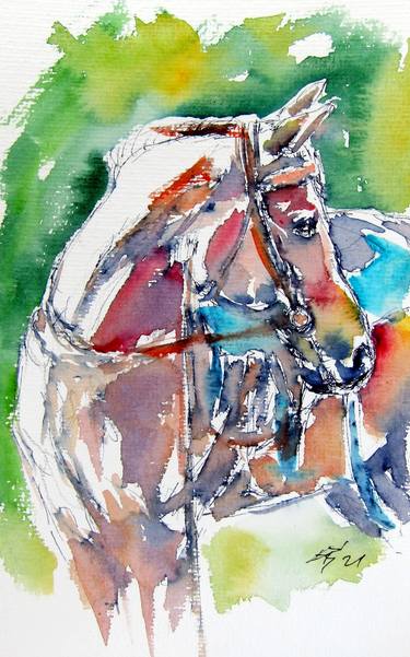 Original Impressionism Animal Paintings by Kovacs Anna Brigitta