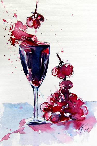 Original Impressionism Still Life Paintings by Kovacs Anna Brigitta