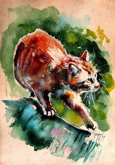 Original Impressionism Animal Paintings by Kovacs Anna Brigitta