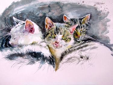 Original Animal Paintings by Kovacs Anna Brigitta