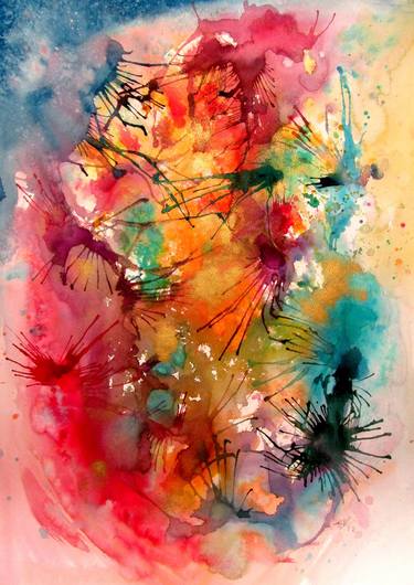 Print of Abstract Expressionism Abstract Paintings by Kovacs Anna Brigitta