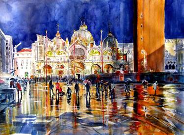 Original Cities Paintings by Kovacs Anna Brigitta